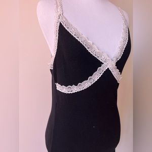 Garage Black Lace Trim Dress